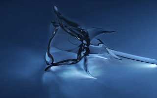 Glass sculpture curved light abstract - elizabeth murray free wallpaper for desktop