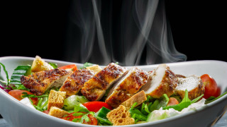 Smoked bowl fork food table - a bowl of food free wallpaper