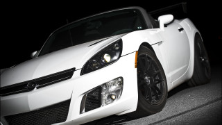 White sports car hood up 3 - a white sports car free wallpaper
