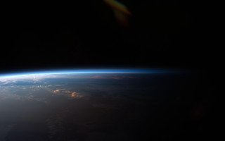 Earth space horizon sunlight ocean - the earth free wallpaper