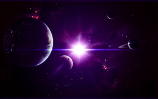 Space planet star bright light 7 - a space scene free wallpaper