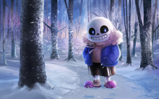 Cartoon snowy forest brian snoddy - a backpack free wallpaper