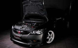 Car engine open dark military - its hood free wallpaper
