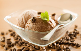 Ice cream bowl coffee beans - coffee bean free wallpaper