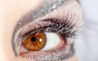 Woman eye brown eyeliner silver - a womans eye free wallpaper