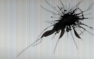 Shattered glass bw design glitch - free rain wallpaper