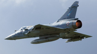 Fighterjet blue sky clouds redlight - 100mm free wallpaper