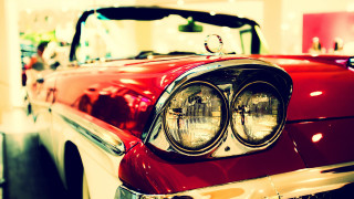 Red car headlight background photorealism - free retro wallpaper