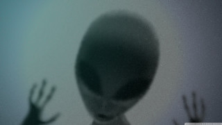 Blurry child head hands shadow - alien free wallpaper