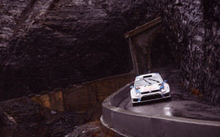 Mountain tunnel car city lights - derek hill free wallpaper