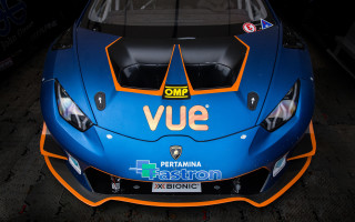 Blue orange sports car garage - a garage free wallpaper