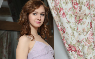 Elina karimova flower dress curtain - pattern free wallpaper for desktop