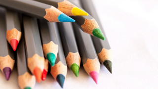 Colored pencils white tablecloth pastel - pastell free wallpaper