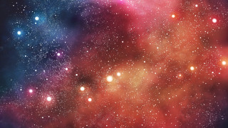 Colorful space stars dust red 2 - a colorful space free wallpaper