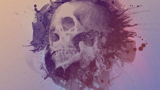 Skull mohawk purple splash blood - a mohawk free wallpaper for desktop