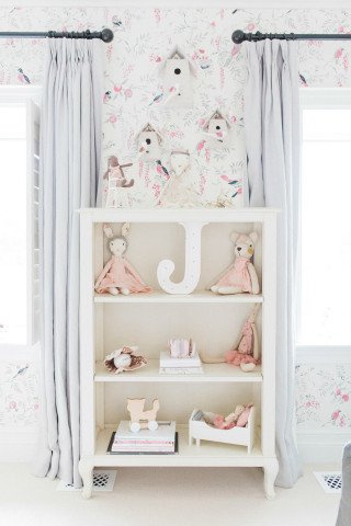 White book shelf pink white - soft color free wallpaper for mobile