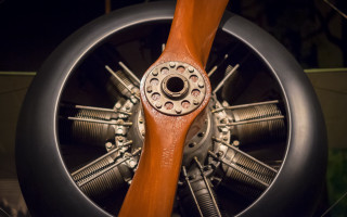 Propeller woodenhandle metalspokes dieselpunk clocktower - a propeller free wallpaper