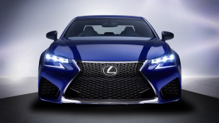 Blue car spotlight hood headlight - a spotlight free wallpaper