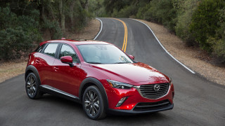 Red mazda cx3 forest road 2 - conroy maddox free wallpaper