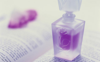 Perfume bottle rose open book - bottle free wallpaper