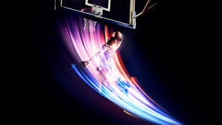 Basketball hoop process art david - rim light free wallpaper