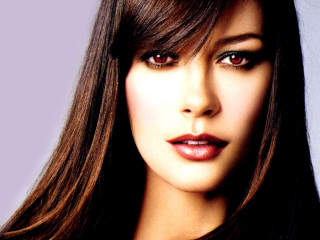 Woman gothic portrait purple background - a black shirt free wallpaper for desktop