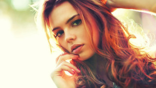 Alice mason red hair posing - her cheek free wallpaper for desktop