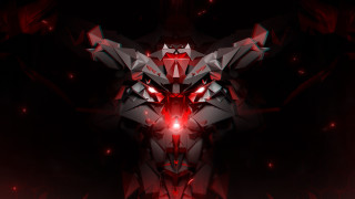 Red black abstract animal glowing 2 - liam brazier free wallpaper