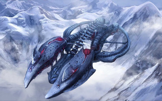 Futuristic sci fi filther flying - alejandro burdisio free wallpaper