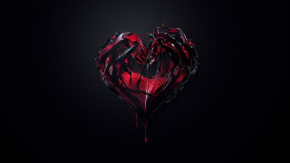 Heart blood dripping gothic 3d - anne stokes free wallpaper