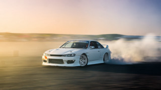 White car smoke motor vehicle - hood free wallpaper