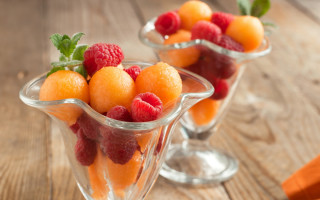 Couple glass vases fruit table - fruit free wallpaper for desktop