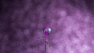 Purple liquid droplet macro shallow - a purple light free wallpaper