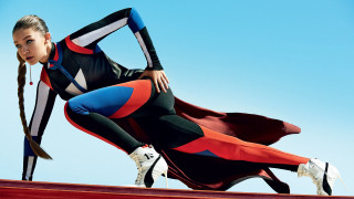 Afrofuturism woman roof outstretched bodysuit - allen jones free wallpaper