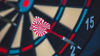 Dartboard center red dart abstract - accurate free wallpaper