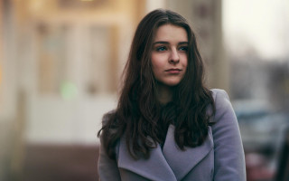 Elina karimova coat street serious - the street free wallpaper