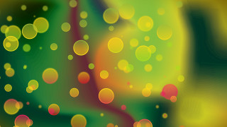 Green yellow bubbles blurry christmas - an abstract painting free wallpaper
