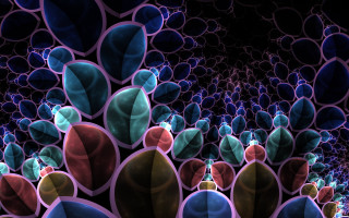 Plants fence fractals raytraced generative - plant free wallpaper