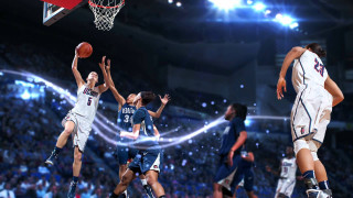 Basketball game men stadium crowd - video game free wallpaper