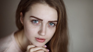 Elina karimova freckled hair blue - hair free wallpaper