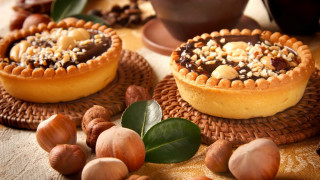 Nutty chocolate desserts food photography - nuts free wallpaper