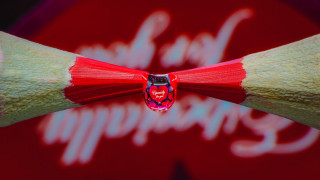 Pencil red background logo clarity - focus free wallpaper