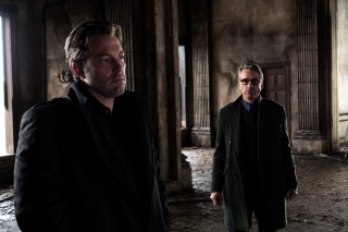 Two men standing room window - cinematography free wallpaper