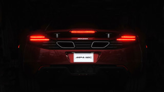 Red sports car dark tail - its tail free wallpaper