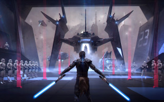 Star wars robot foreground group - a scene free wallpaper