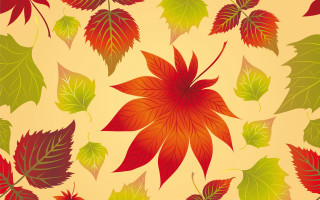 Autumn leaves bamboo puzzle starfish - generative free wallpaper