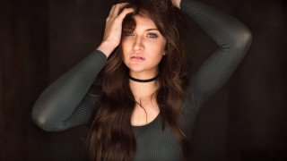 Renaissance woman longhair choker portrait - chase stone free wallpaper