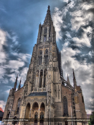Large cathedral clock tower cloudy - a clock tower free wallpaper for mobile