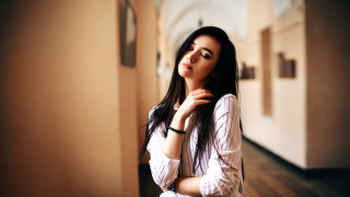 Elina karimova hallway portrait 3d - a hallway free wallpaper