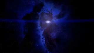 Space blue star bright light - a space scene free wallpaper